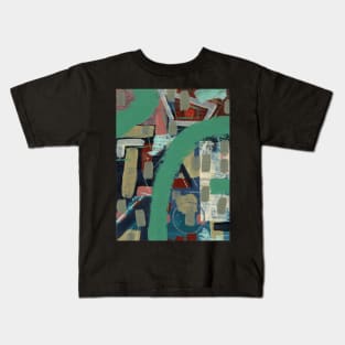 Art Acrylic artwork abstract Sage Kids T-Shirt